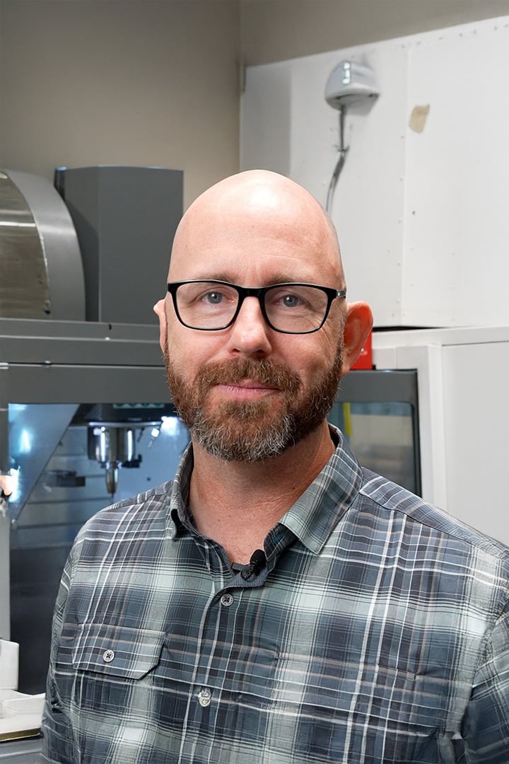 Tim Paul - In front of his Haas CNC